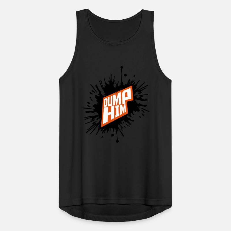 Dump Him Quote Logo Débardeur respirant Homme