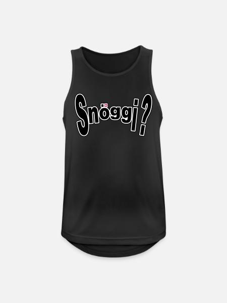 Snöggi? - Männer Tank Top atmungsaktiv - Schwarz