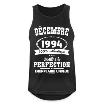 30th Anniversary - December 1994 Perfection - Men's Breathable Tank Top - black - Front - Nick (188cm)