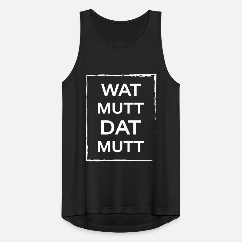 Wat mutt dat mutt Männer Tank Top atmungsaktiv