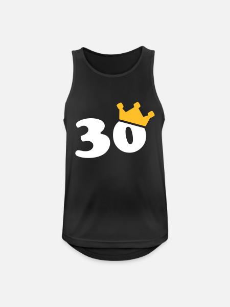30 couronne 30 ans 30 ans - Débardeur respirant Homme - noir