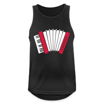 Accordéon - Débardeur respirant Homme - noir - Devant - Nick (188cm)