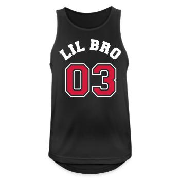 Lil Bro 03 - Little Brother - Men's Breathable Tank Top - black - Front - Nick (188cm)