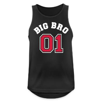 Big Bro 01 - Big Brother - Débardeur respirant Homme - noir - Devant - Nick (188cm)