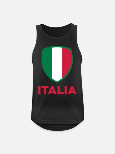 National flag of Italy - Men's Breathable Tank Top - black