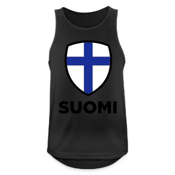 National Flag of Finland - Men's Breathable Tank Top - black - Front - Nick (188cm)