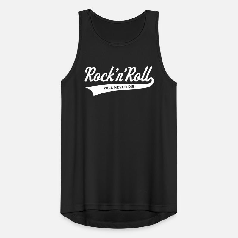 Rock 'n' Roll will never die Männer Tank Top atmungsaktiv