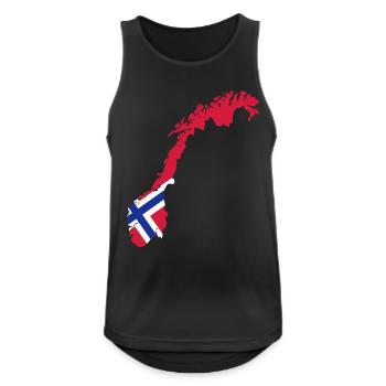 Norway - Men's Breathable Tank Top - black - Front - Nick (188cm)