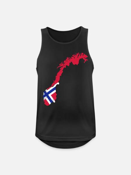 Norway - Men's Breathable Tank Top - black