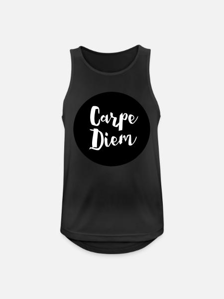 CARPE DIEM - Men's Breathable Tank Top - black