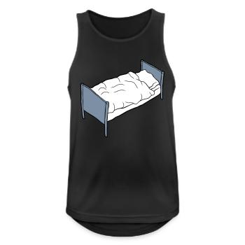 Literie Chambre Meubles - Débardeur respirant Homme - noir - Devant - Nick (188cm)