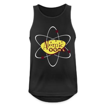 Atomic Bowl - Männer Tank Top atmungsaktiv - Schwarz - Vorne - Nick (188cm)