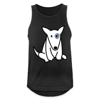 Bull-terrier - Débardeur respirant Homme - noir - Devant - Nick (188cm)
