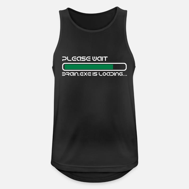 BRAIN IS LOADING - Men's Breathable Tank Top - black