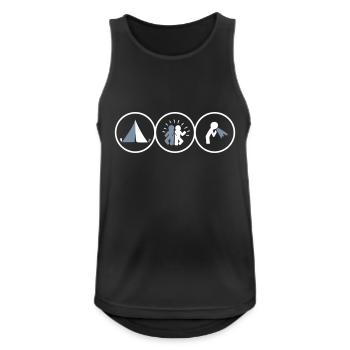 Festival - Men's Breathable Tank Top - black - Front - Nick (188cm)