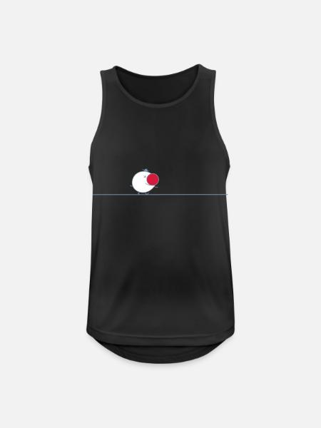 Lustiger Clown Strichmännchen (b) - Männer Tank Top atmungsaktiv - Schwarz