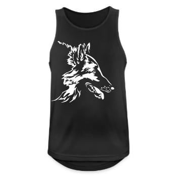Tervuren Head "Black Edition" - Men's Breathable Tank Top - black - Front - Nick (188cm)