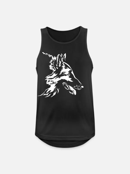 Tervuren Head "Black Edition" - Men's Breathable Tank Top - black