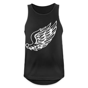Wings with dynamic feather drawing - Men's Breathable Tank Top - black - Front - Nick (188cm)