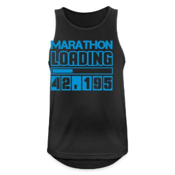 Marathon Marathon Runners 42,195 - Men's Breathable Tank Top - black - Front - Nick (188cm)