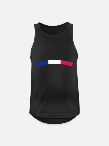 France - Men's Breathable Tank Top - black