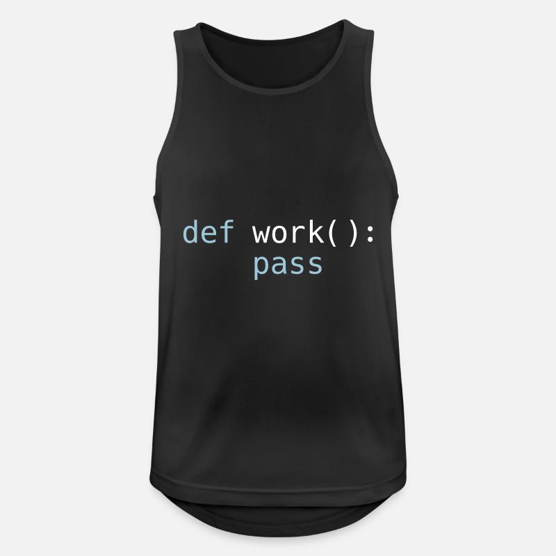 Python pass work - Débardeur respirant Homme - noir