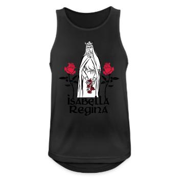 Isabella Regina Portugal - Männer Tank Top atmungsaktiv - Schwarz - Vorne - Nick (188cm)