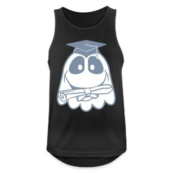 school graduation college successful zeugni - Men's Breathable Tank Top - black - Front - Nick (188cm)