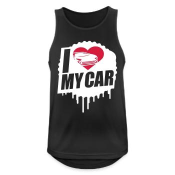 I Love My Car Saying Love Car Driving Cool Hobby - Men's Breathable Tank Top - black - Front - Nick (188cm)