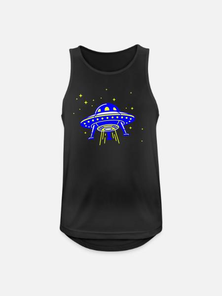 UFO – Visit from another galaxy - Men's Breathable Tank Top - black