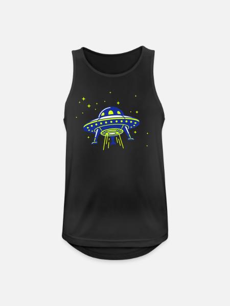 UFO – Visit from another galaxy - Men's Breathable Tank Top - black