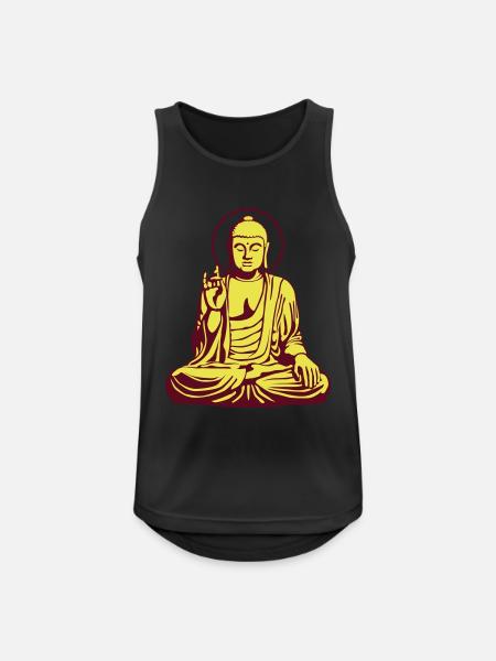 Young Buddha No.1_2c - Men's Breathable Tank Top - black