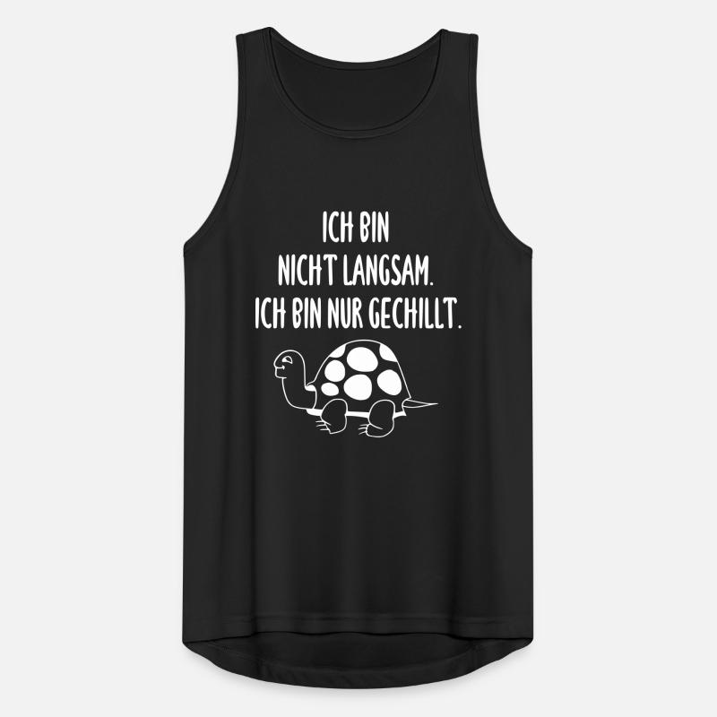 Ich bin nicht langsam ich bin nur gechillt Männer Tank Top atmungsaktiv