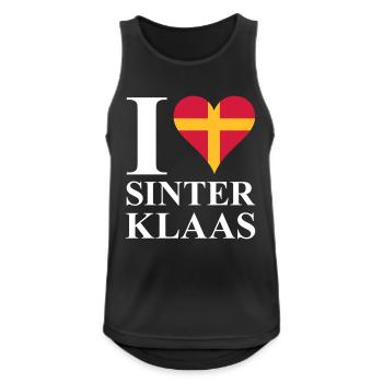 I love St. Nicholas - Men's Breathable Tank Top - black - Front - Nick (188cm)