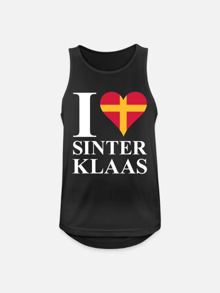 I love St. Nicholas - Men's Breathable Tank Top - black