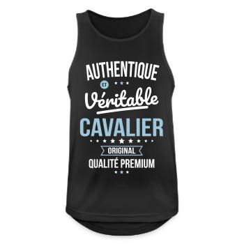 Authentique et véritable cavalier - Original - Débardeur respirant Homme - noir - Devant - Nick (188cm)