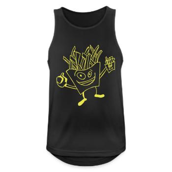 Food fries - Men's Breathable Tank Top - black - Front - Nick (188cm)