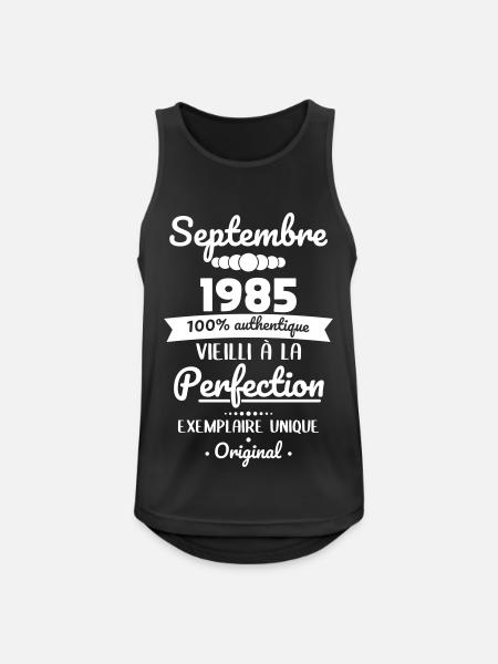40 års jubilæum - september 1985 Original - Herre tanktop åndbar - sort