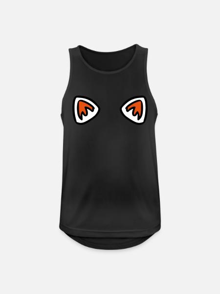 Ears Cat Snow Fox - Men's Breathable Tank Top - black