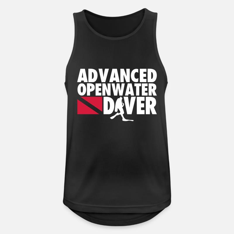 advanced open water diver - Men's Breathable Tank Top - black