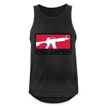 PRO GAMER - Débardeur respirant Homme - noir - Devant - Nick (188cm)