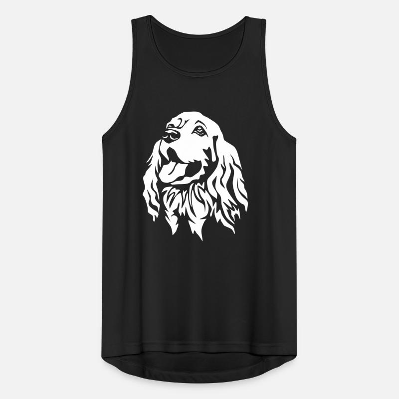 Cocker Spaniel "Black Edition" Débardeur respirant Homme