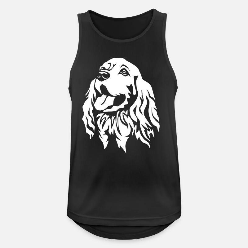 Cocker Spaniel "Black Edition" - Débardeur respirant Homme - noir