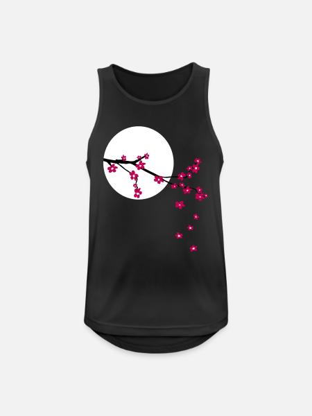 Sakura - Débardeur respirant Homme - noir