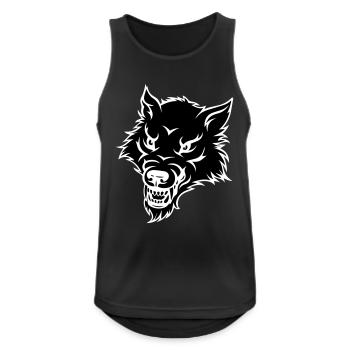 wolf - Men's Breathable Tank Top - black - Front - Nick (188cm)