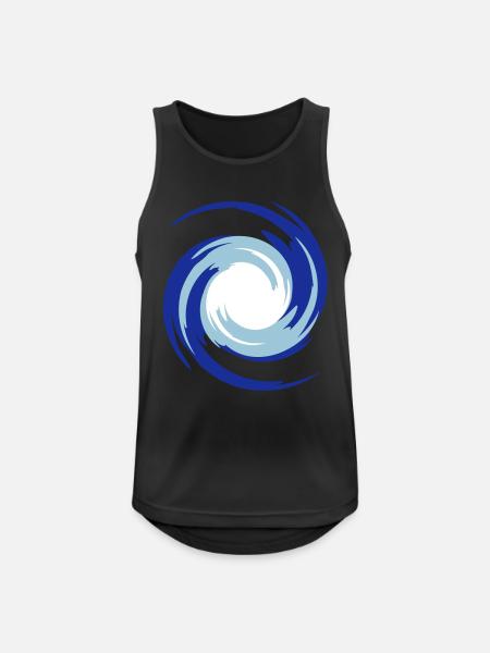 swirls - Men's Breathable Tank Top - black