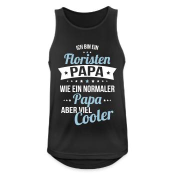 Florist dad like a normal dad much cooler - Men's Breathable Tank Top - black - Front - Nick (188cm)