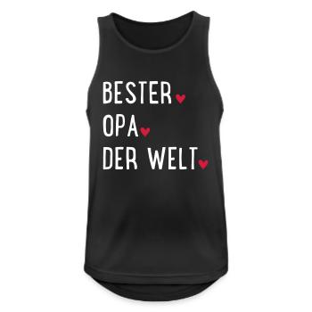 Best grandpa in the world - Men's Breathable Tank Top - black - Front - Nick (188cm)