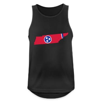 Tennessee - Men's Breathable Tank Top - black - Front - Nick (188cm)