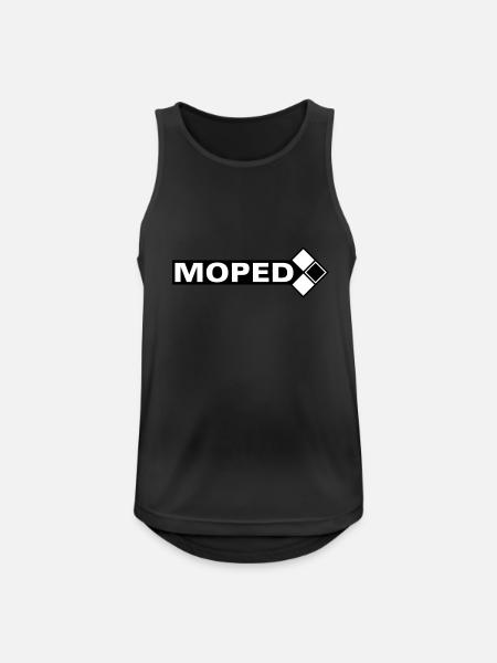 Moped Logo (2c) - Männer Tank Top atmungsaktiv - Schwarz